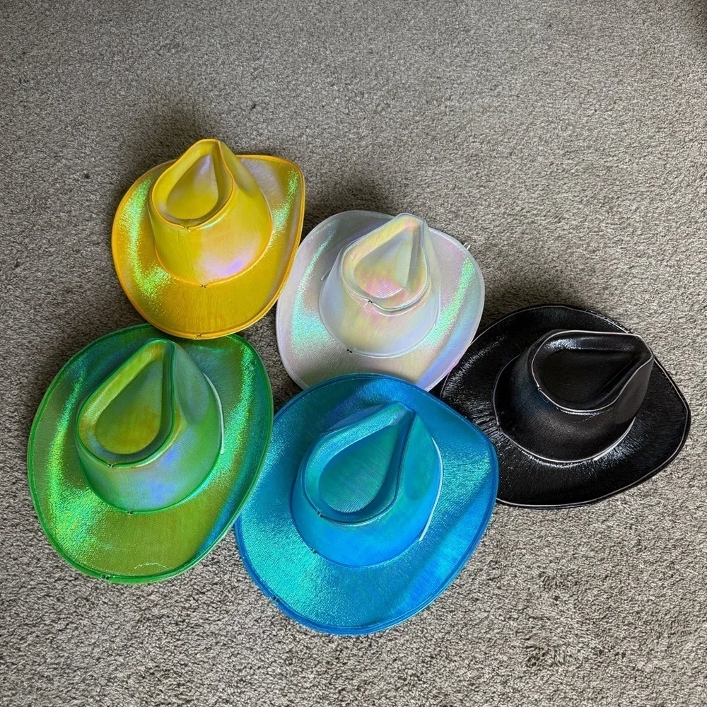 Neon Light Up Cowboy Hats | OS